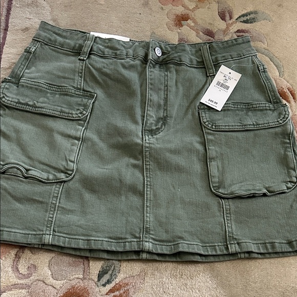 Flying Monkey Sage Mini Skirt - Picture 2 of 5